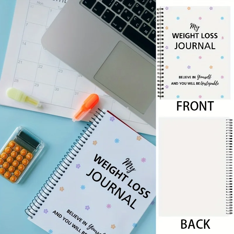 مذكرات فقدان الوزن بالزهور للبالغين ومخطط اللياقة البدنية. يضمن التجليد الحلزوني العملي الشديد، ويساعدك على تحقيق الأهداف بسهولة