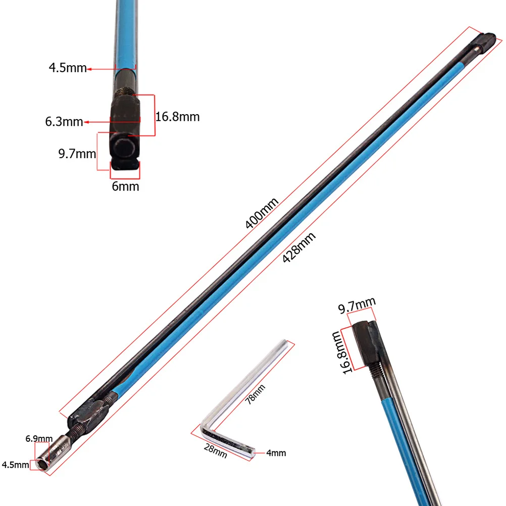 

Guitar Truss Rod Steel Bar 428mm Adjustable Bass Guitar Neck Repair Tool Professional Truss Rod Adjustment