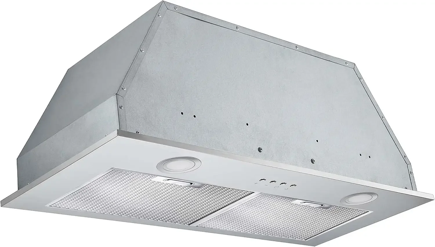 AN-1362 Inserta Plus 28” 420 CFM Ducted Built-in Range Hood Made from the high-quality 430 stainless-steel