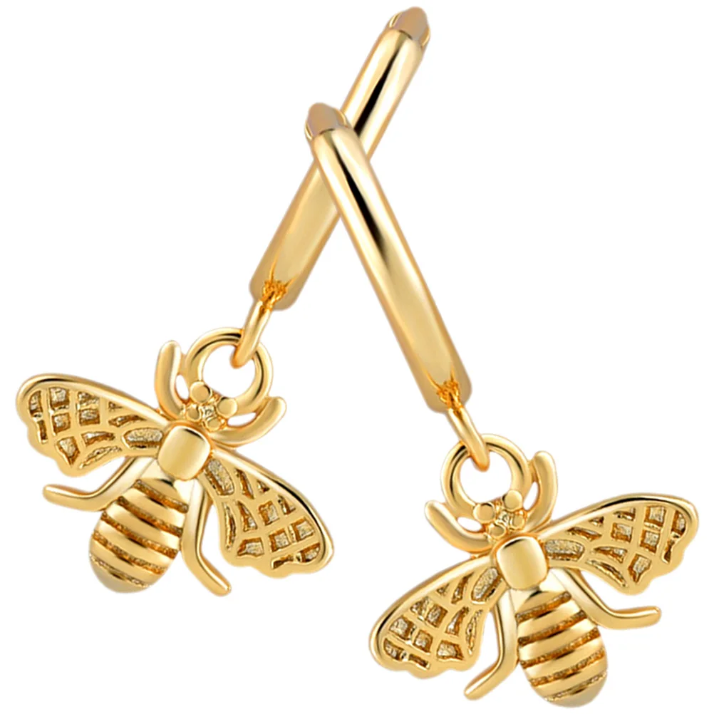 

Retro Bee Earrings Dangling Water Drop Trendy Alloy Dangle Ear Jewelry for Women Party Accessories Fashion Cool Look