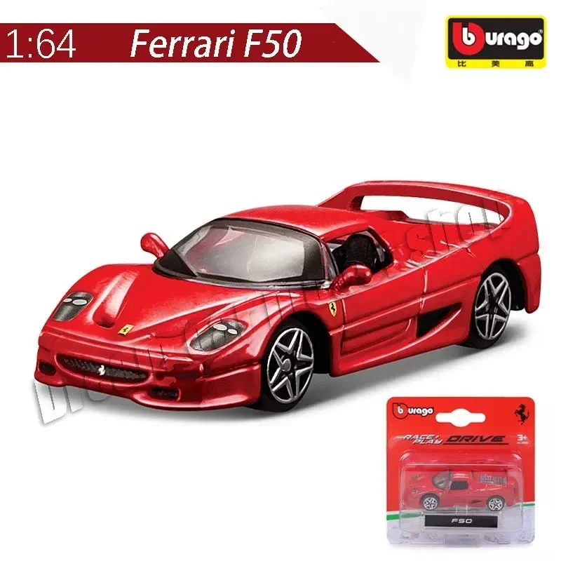 نموذج سيارة من سبيكة Bburago-Cast ، سلسلة Ferrari ، شو GTB ، Pista F50 ، 488GTB ، F12TDF ، هدية خاصة قابلة للتحصيل ، 1:64