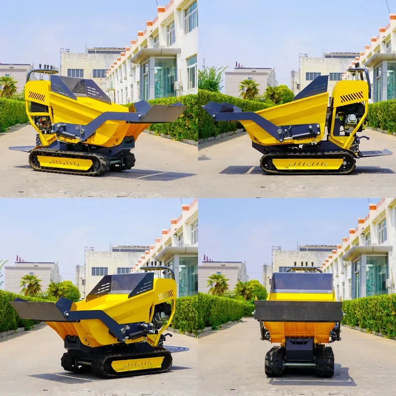 2026 CE Approved 500kg Load Battery Power Motor Wheelbarrow 4 Wheel Electrical Truck Mini Site Dumper Electric Barrow