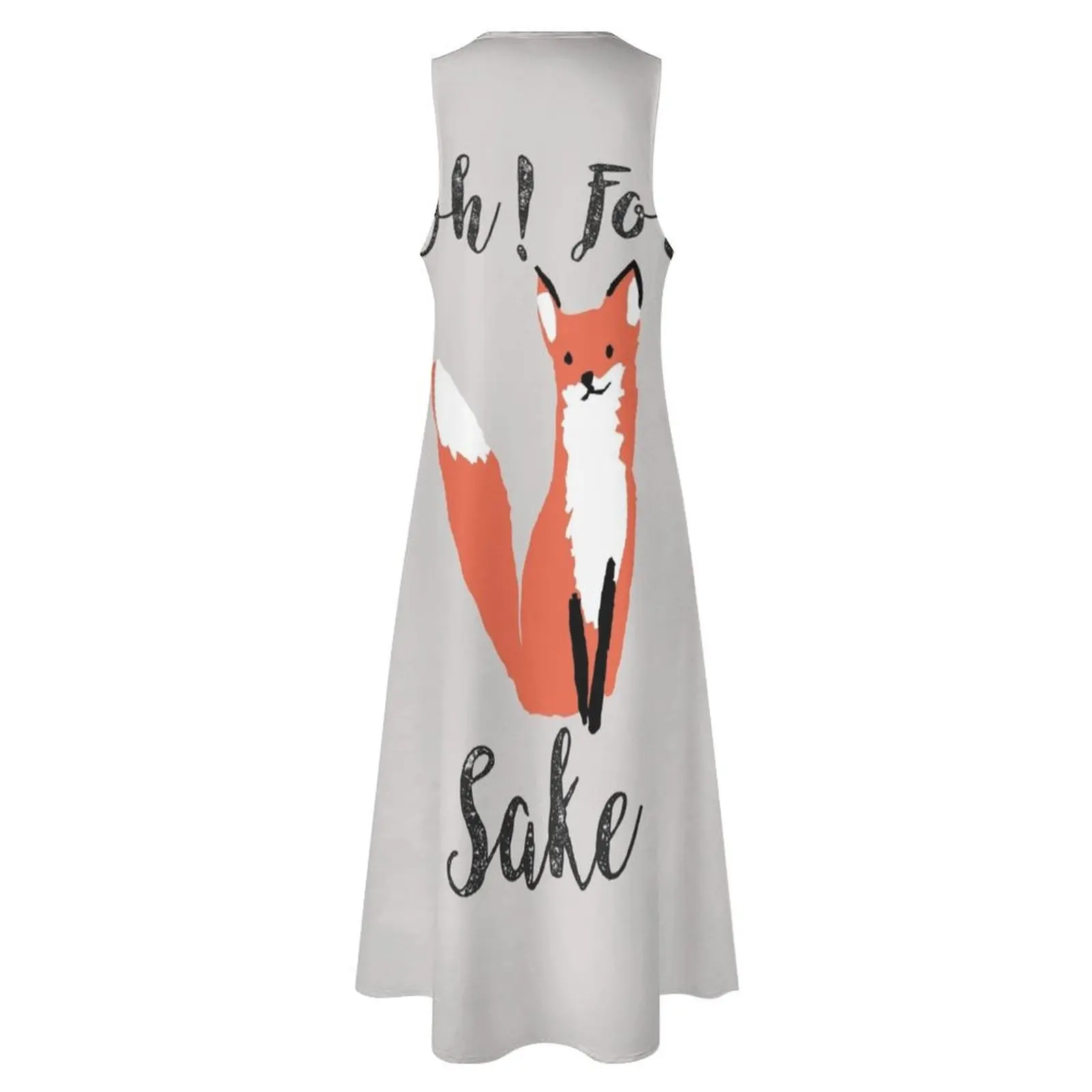 Divertido y hilarante sarcasmo Pun Fox camiseta Fox Lover vestido largo ropa vestido de noche señoras