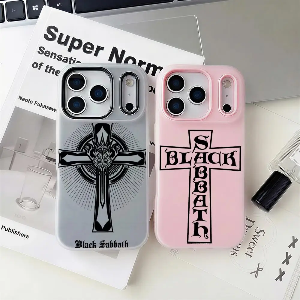 

Legendary Black Sabbath Phone Case 2-in-1 Detachable Clear Case with Slot for Cards & Photos iPhone 12-17