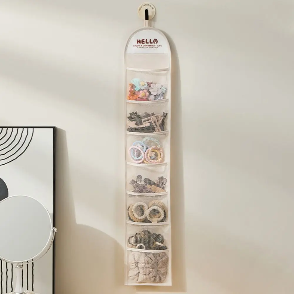 

New 7 Grid Underwear Storage Bag Hanging Wall-mounted Sock Organizer Closet Accessories Wardrobe Hanging Organizer