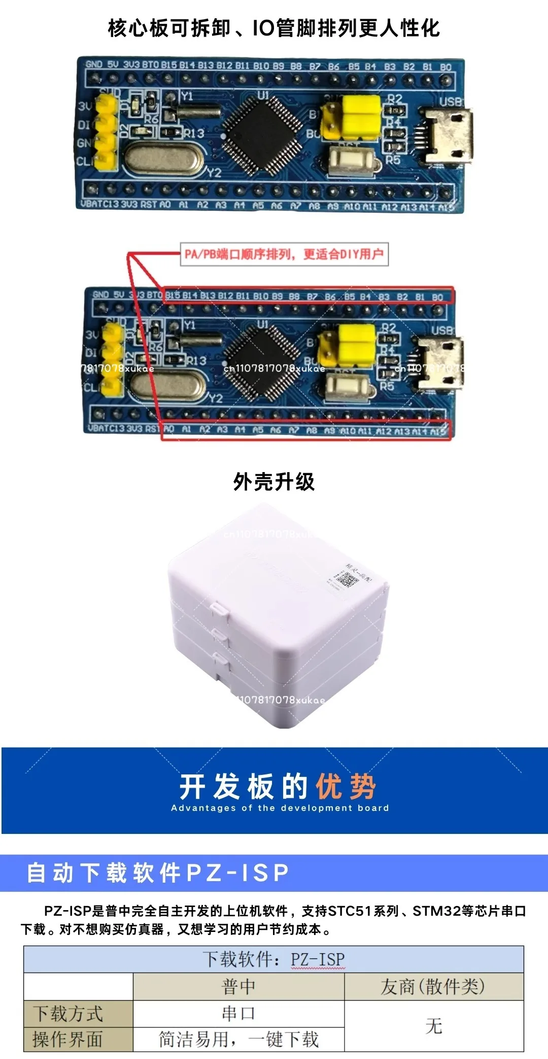 

STM32F103C8T6 Development Board Core Board STM32 Quick Start Learning Kit C Programming Puzhong Genie