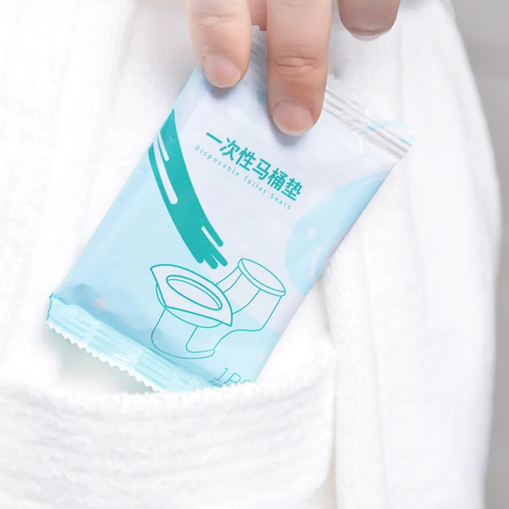 

20 шт. одноразовых портативных гигиенических накладок для унитаза, для путешествий и использования на открытом воздухе, защитные подушки для сидений унитаза