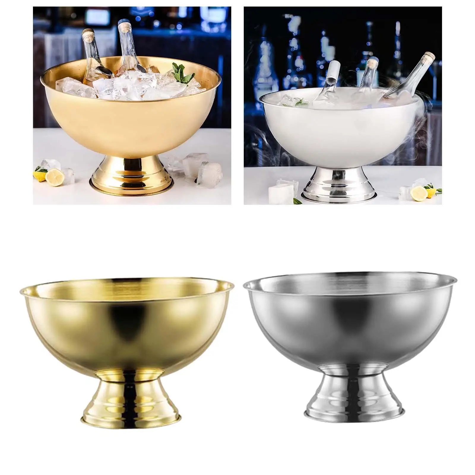 

Ice Bucket Beer Bucket Sturdy Champagne Ice Bucket Large Capacity Wine Bucket Multiuse for Restaurant Wedding Bar Parties KTV