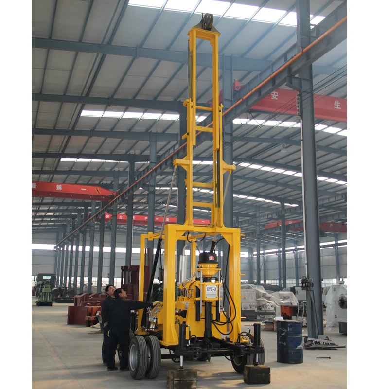 Full hydraulic soil sampler 100M depth sample core drilling rig machine for survey test