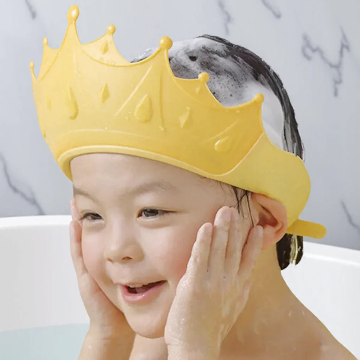 Baby Shampoo Waterproof Bathing Cap Ear Eye Protection Shampoo Artifact for Infants Kids Toddlers Shower Bathing