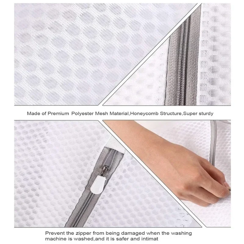 3 قطعة كيس الغسيل الشبكي انغلق البوليستر أكياس غسيل الغسيل الخشنة صافي سلة الغسيل أكياس الغسيل للغسالات حقيبة الصدرية