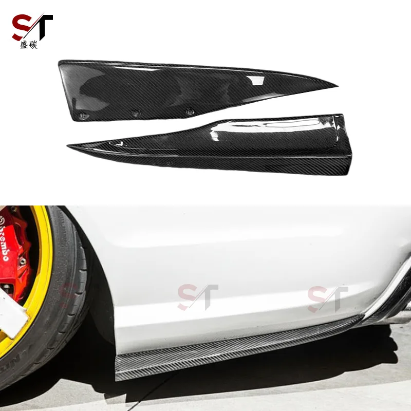 

Suitable for Mercedes-Benz C-Class C63 W204 Carbon Fiber Rear Wrap Angle Modified Rear Bumper Angle Spoiler Separator
