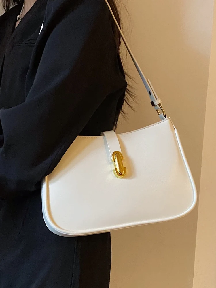 Borsa ascellare da donna elegante 2024 borsa a tracolla con cerniera dal Design squisito delle nuove donne borsa da pendolarismo Versatile alla moda