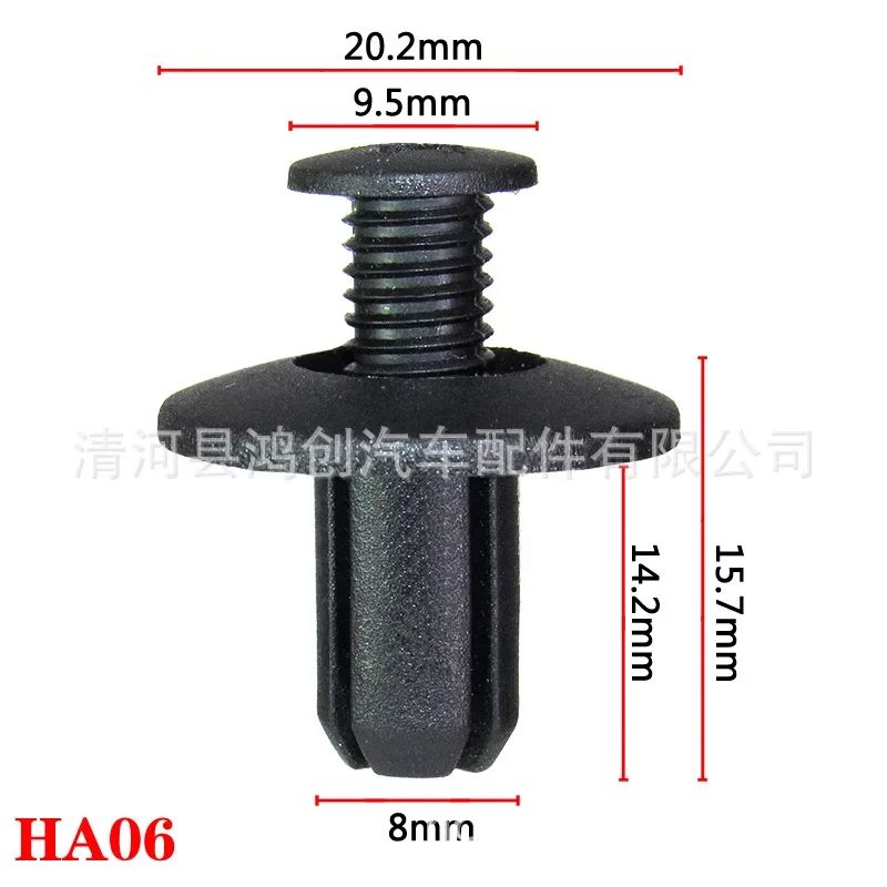 Evrensel otomotiv genişleme klipleri kapı pervazı Panel çamurluk Fender plastik vidalar bağlantı elemanları 100 adet