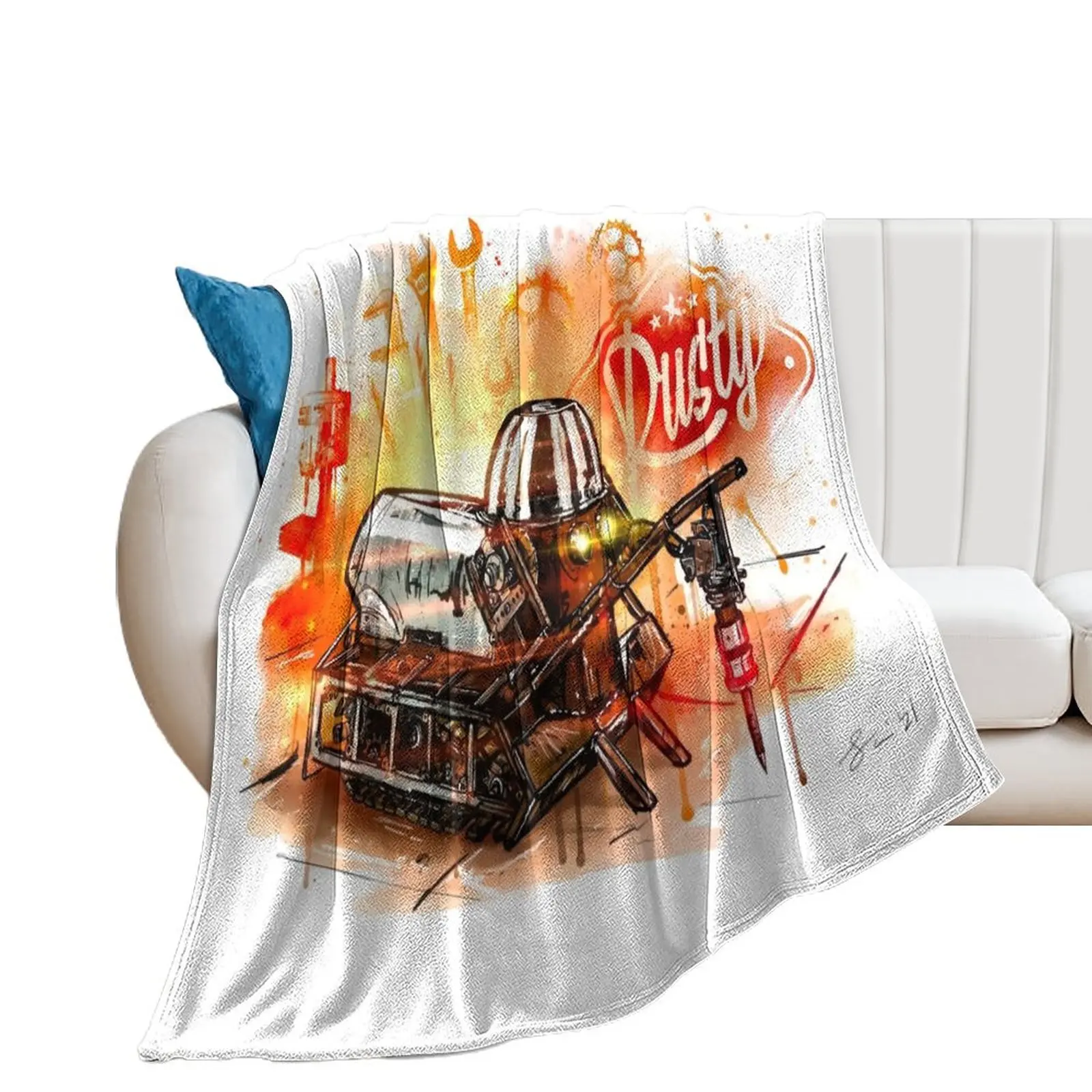 Rusty Art Throw Blanket Blankets For Baby for babies Blankets For Sofas Blankets