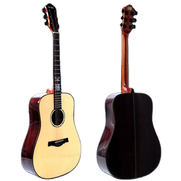 

41 Inch Dreadnought Very High Quality Handmade All Solid Spruce Rosewood Acoustic Guitar