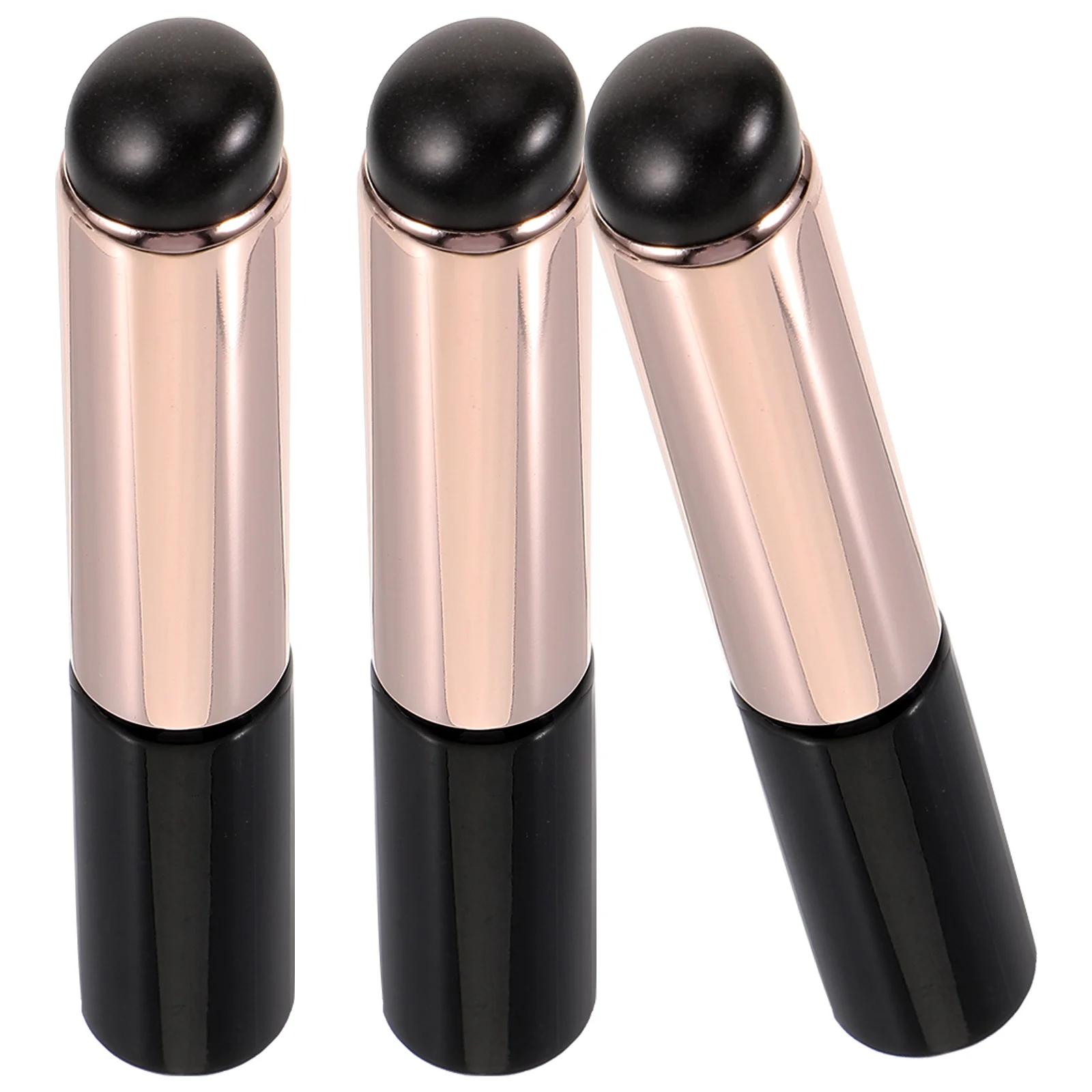 3 pçs aplicador de escova de batom reutilizável silicone escova labial para brilho labial bálsamo máscara esfrega ferramentas de maquiagem portátil feminino