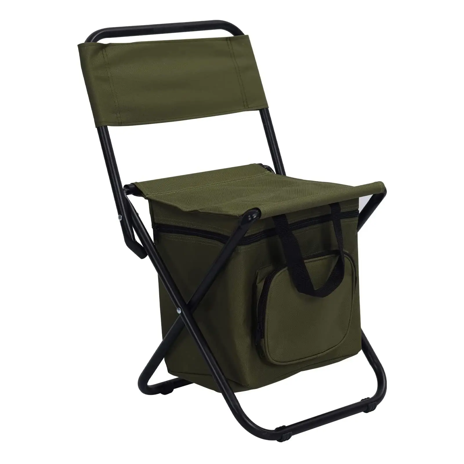 

Portable Foldable Lightweight Fishing Hiking and Touring Camping Chair With Refrigerated Bag