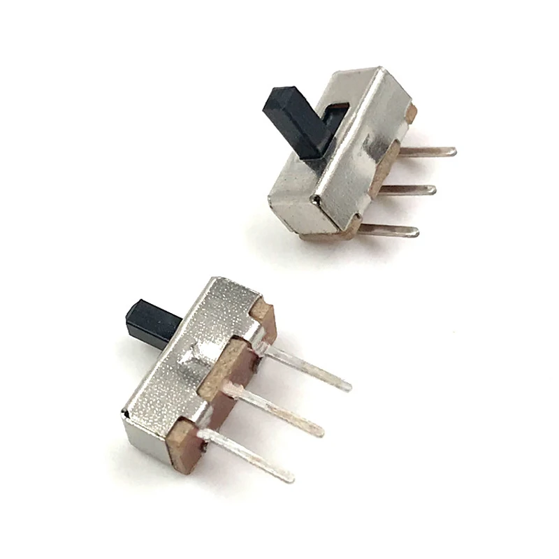 5PCS High quality toggle switch SS12D00 Interruptor on-off mini Slide Switch 3pin 1P2T 2 Position Handle length:4MM