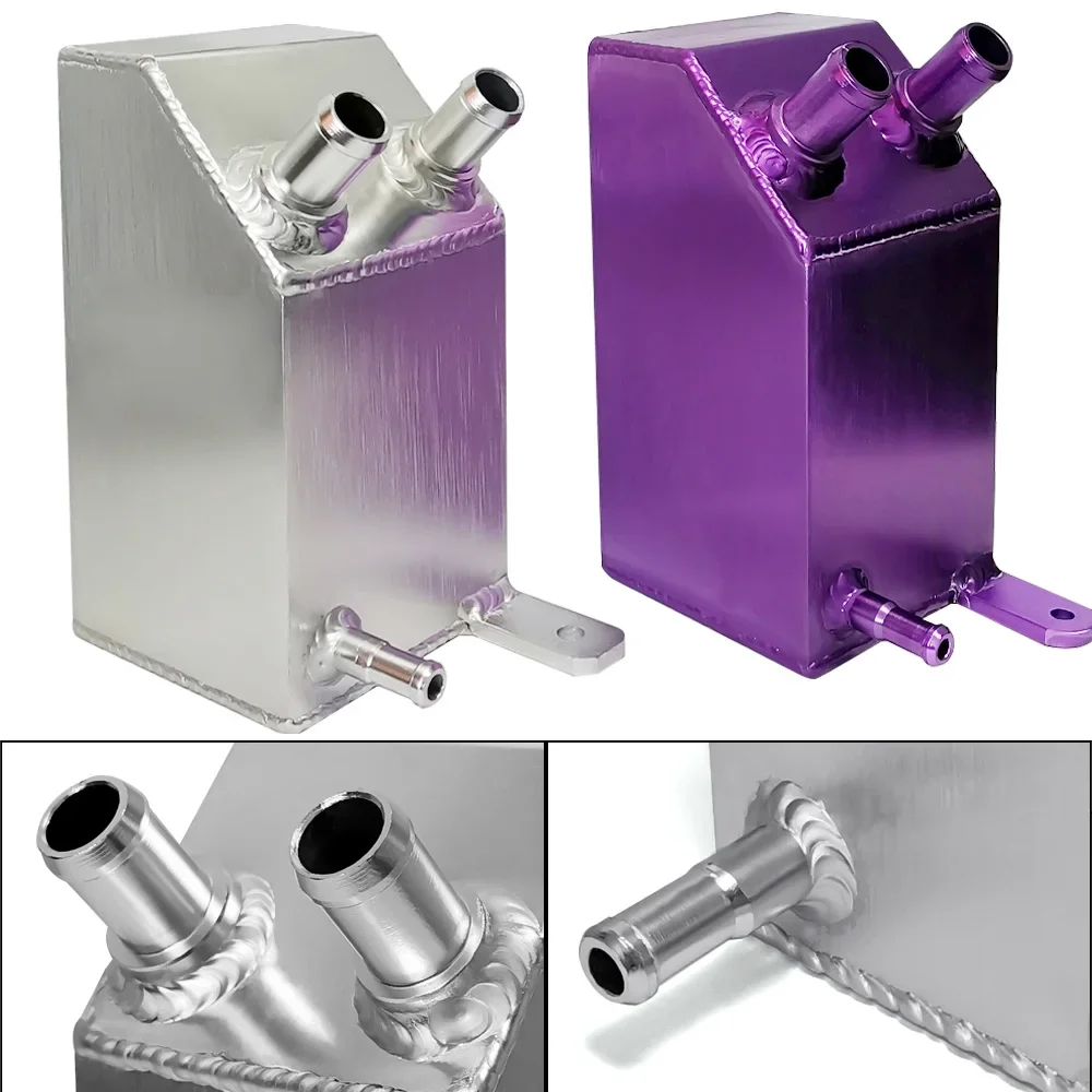 Uniwersalny aluminiowy kwadratowy zbiornik wyrównawczy paliwa 1L do samochodu, zbiornik na olej silnikowy, zbiornik odpowietrzający, zbiornik wyrównawczy paliwa, części samochodowe.