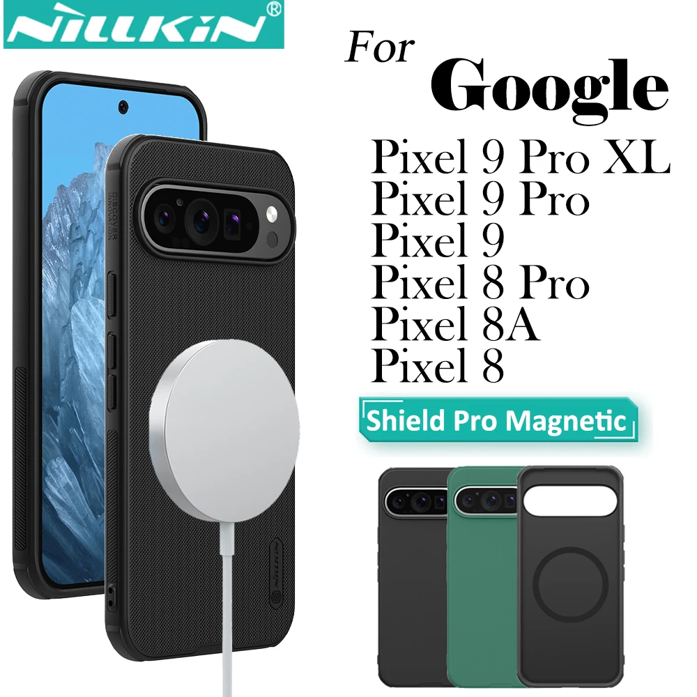 

Nillkin for Google Pixel 9 Pixel 9 Pro Case Protective Phone Cover with Magnetic Adsorption for Pixel 9 Pro XL Pixel 8 pro Case