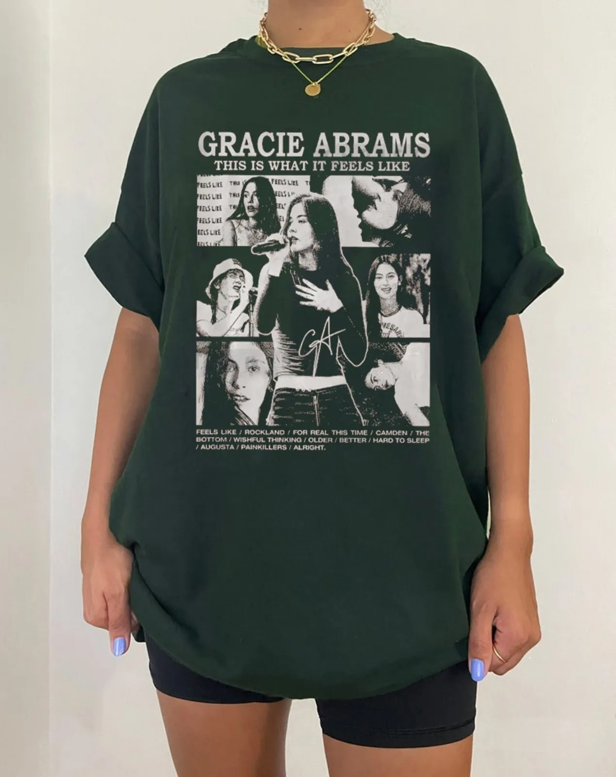 

Винтажная рубашка Gracie Abrams, рубашка с новым альбомом Gracie Abrams