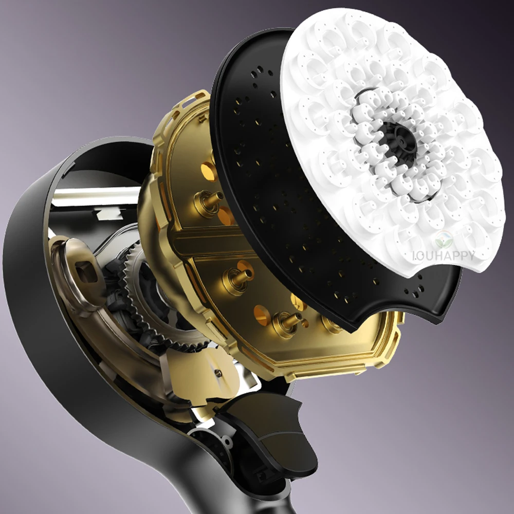 

3 Jet Mode Shower Head High Pressure Adjustable Water Saving Shower head with Large Outlet Hotel Bathroom Accessories Wholesale