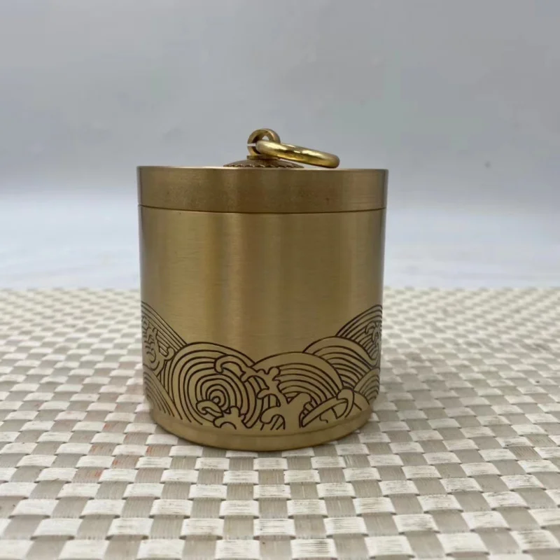 

Antique copper thickened cloud-patterned ashtray, incense burner for home use