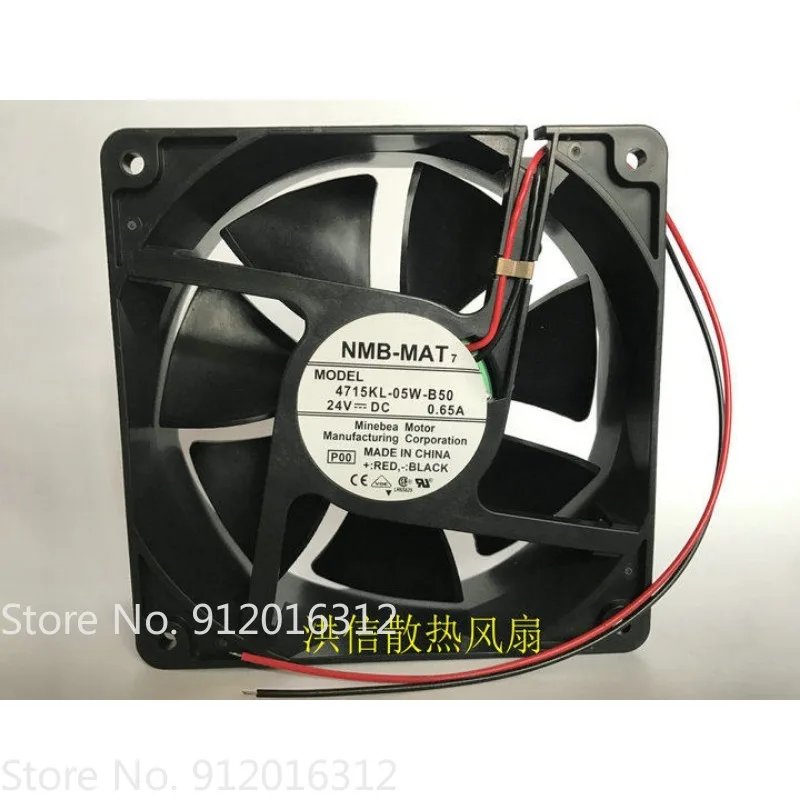 

New Fan for NMB 4715KL-05W-B50 DC24V 0.65A 12CM Cooling Fan 12038 120 * 120 * 38mm