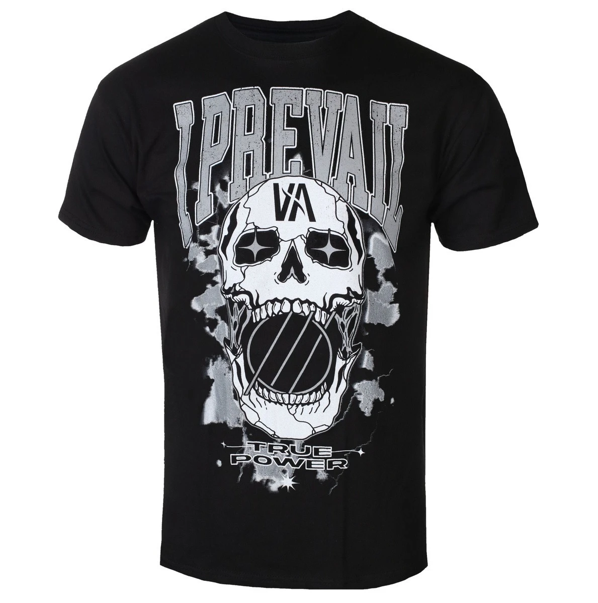 

I Prevail True Power Rowdy Skull Pattern с принтом, летние хлопковые мужские и женские футболки класса люкс с короткими рукавами