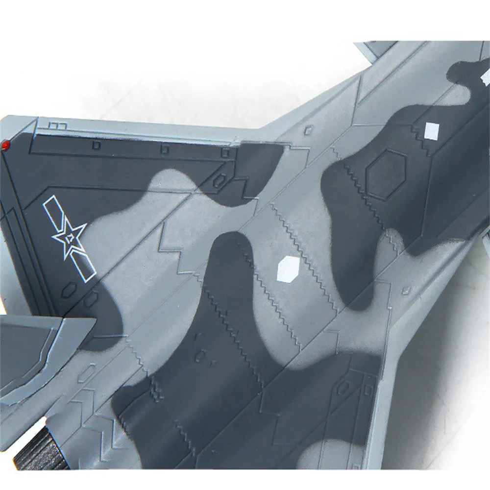 سبيكة معدنية 1/144 مقياس J-20 نموذج طائرة مقاتلة عالية محاكاة المشهد العسكري مقاتلة الانتهاء الحلي نموذج طائرة لعبة #5