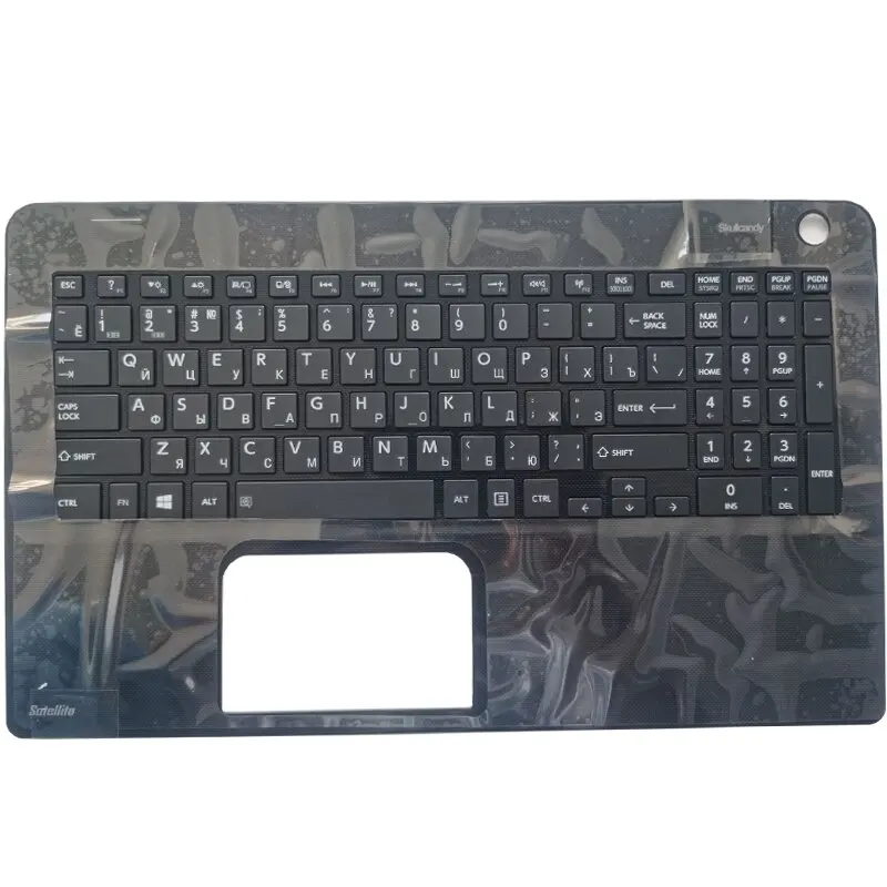 

New Russian For Toshiba Satellite L50-B L50D-B L50DT-B L50T-B Laptop RU Keyboard With Palmrest Cover EABLI00410 Black