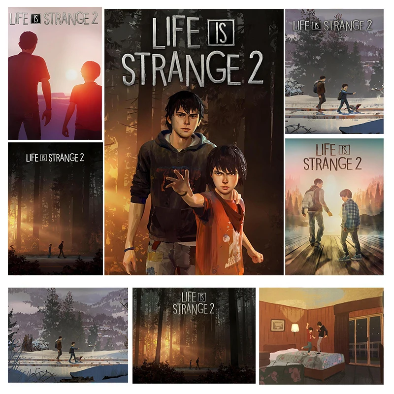 Famoso juego de acción de aventura Life is Strange, 2 carteles, Sean y Daniel Gamer, impresiones, pintura en lienzo, imagen de pared, decoración de la habitación del hogar