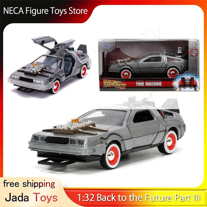 

Jada Toys Back to the Future Time Machine DeLorean Alloy Car Model Diecast Replica Collectible Movie Car for Fans Collectors Toy