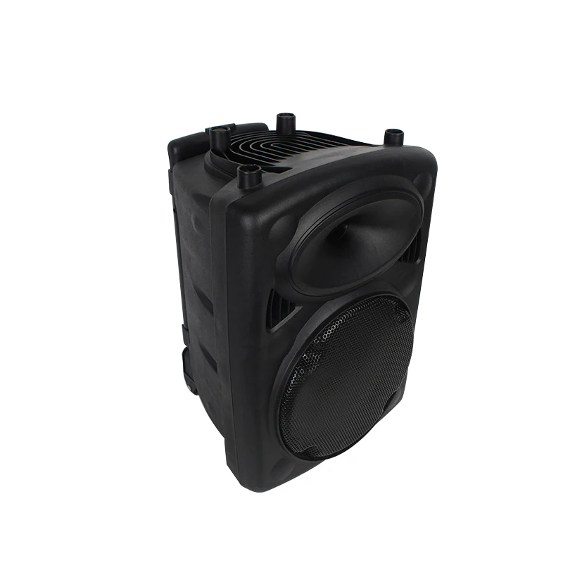 15 Inch Public Trolley Speaker With Mic / Battery / Remote Control