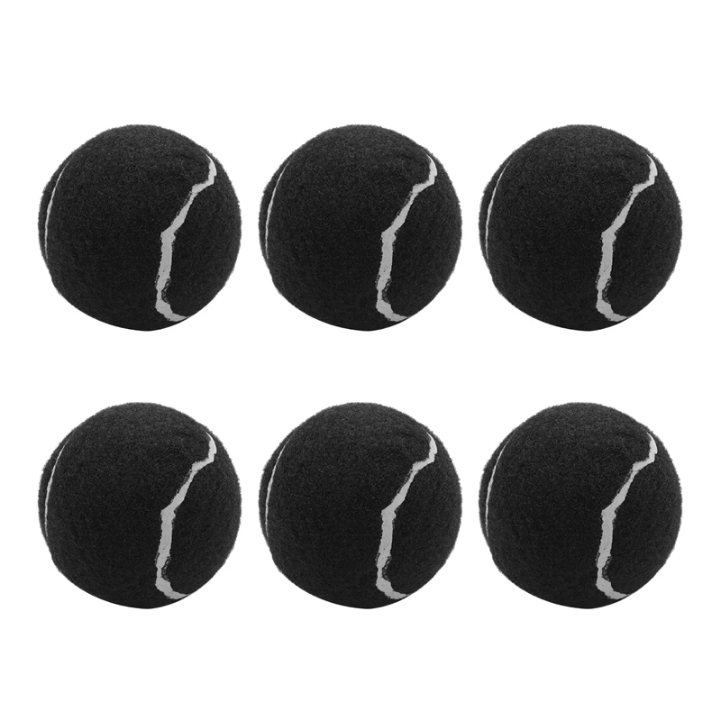 6Pcs Pack Tennis Balls Wear-Resistant Elastic Training Balls 66Mm Ladies Beginners Practice Tennis Ball