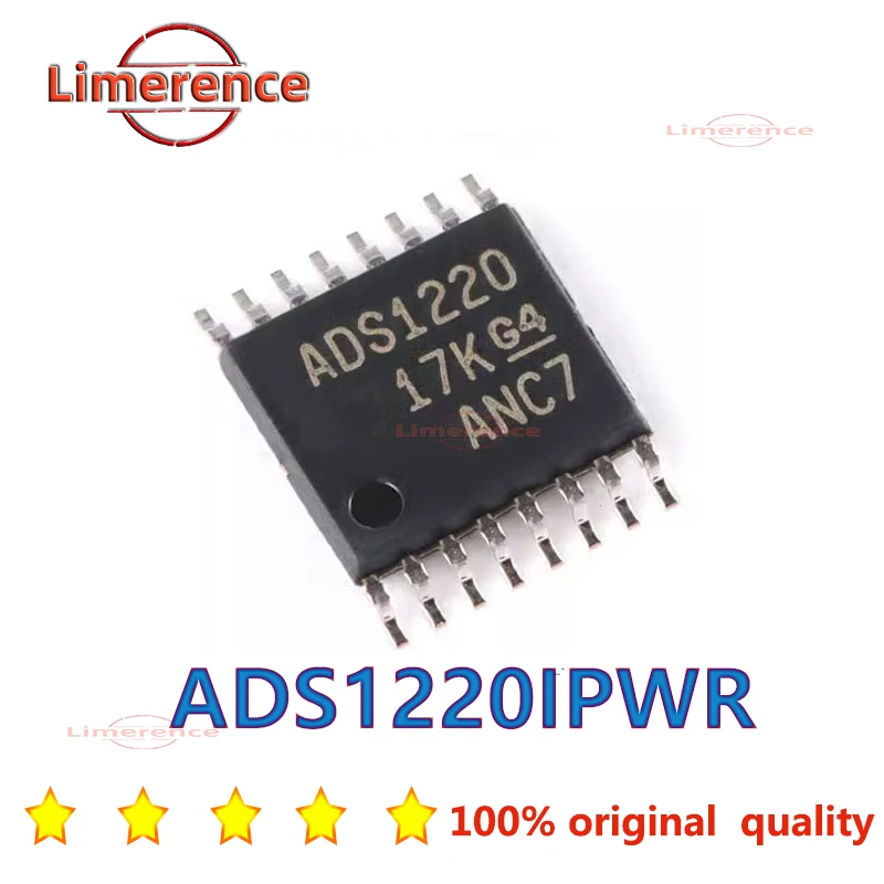 ADS1220IPWR ADS1220IPW TSSOP-16 24-bit Analog to Digital Converter Low Power Mini ADC Chip