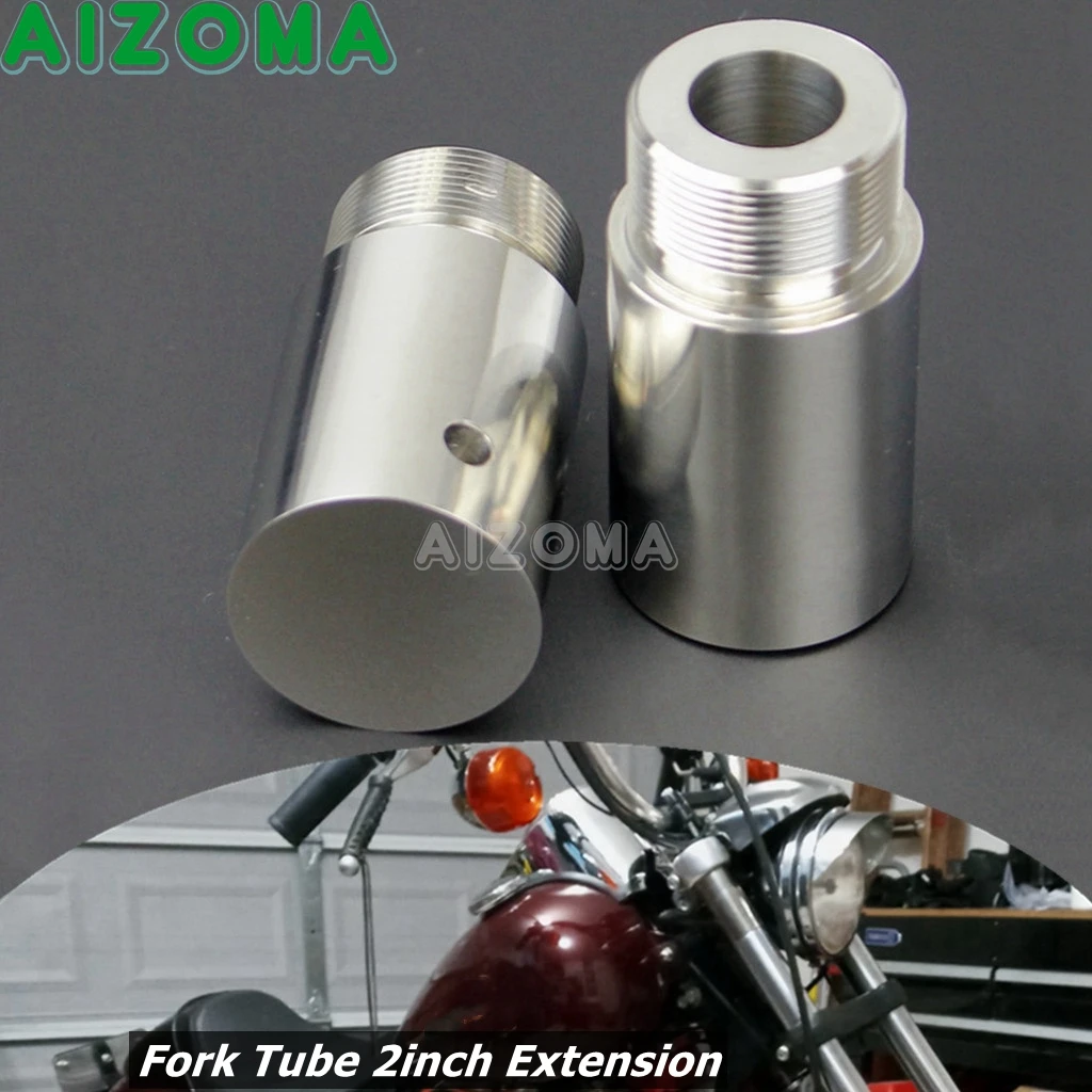 

Stainless Steel 40mm Fork Tube 2inch Extension For Harley Dyna Super Glide FXD Sportster XL 883 1200 Motorcycle Accessories Part