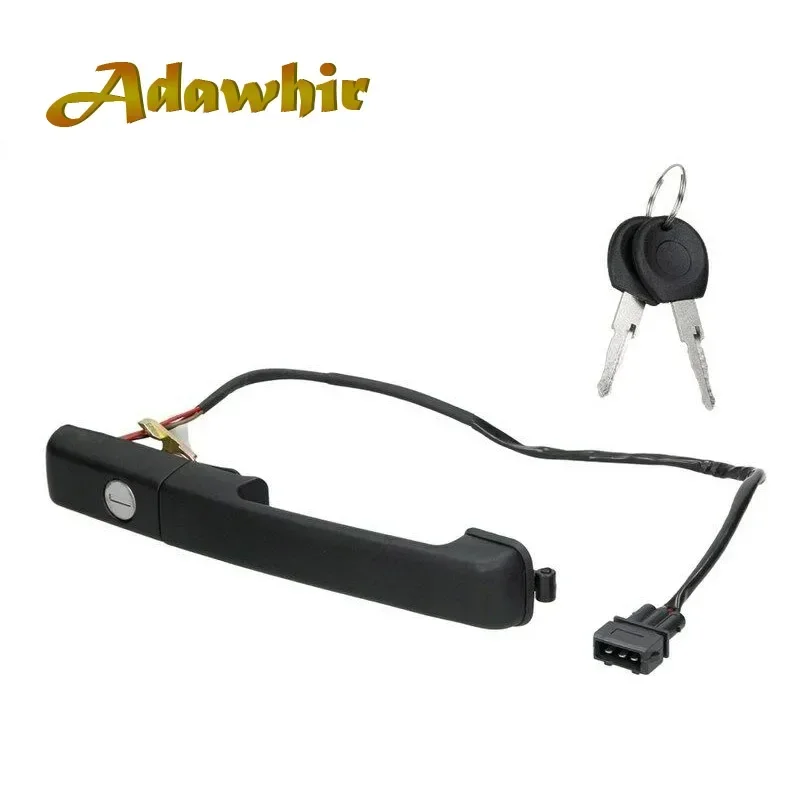 1 set for Volkswagen PASSAT B3 external front door handle with key lock 357837205A  357837205AS 357837206A  357837206AS