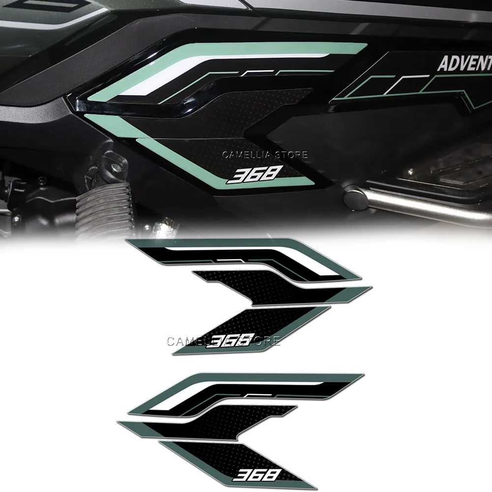 

for Zontes 368G 2025 Motorcycle Accessories 3d Epoxy Black Motorcycle Side Sticker Waterproof Sticker Newly Launched Sticker