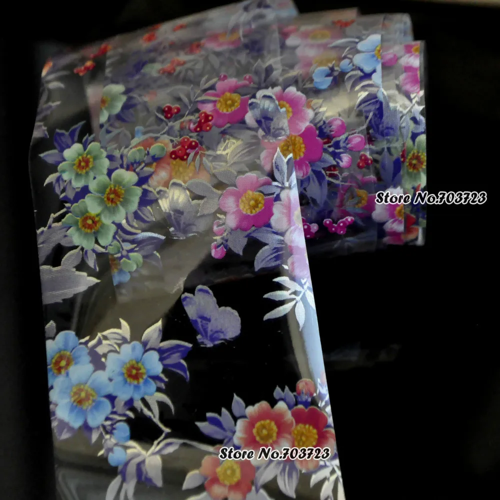 The latest design nail stickers nail foil foil transfer film technology Multi-color flower Jinyingzi GL118