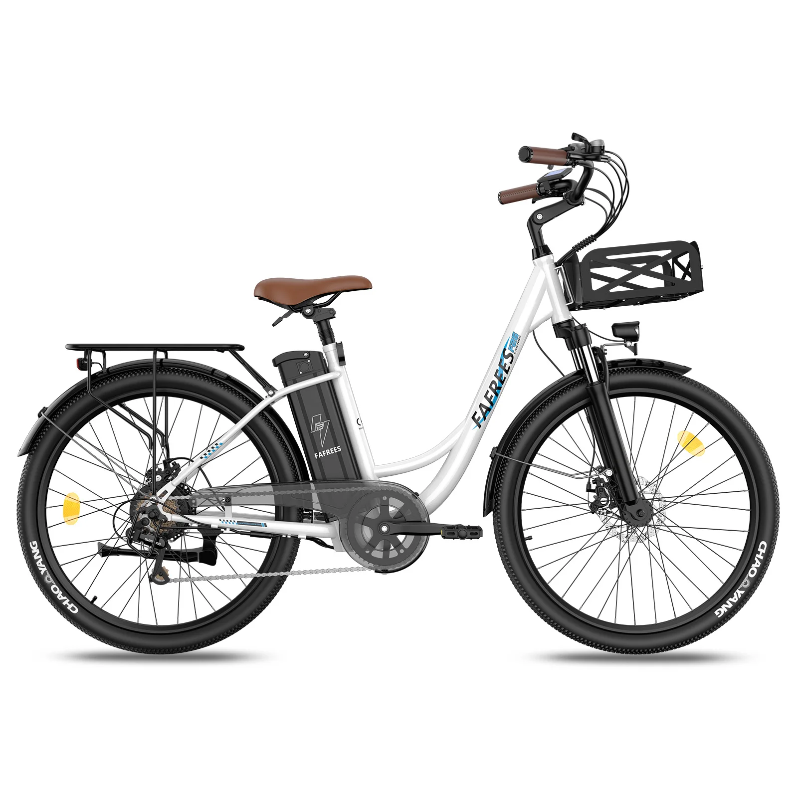 Fafrees F26 Lasting Elektrische Fiets voor Volwassenen, 26 inch City E-bike met 36V 20.3Ah Uitneembare Batterij