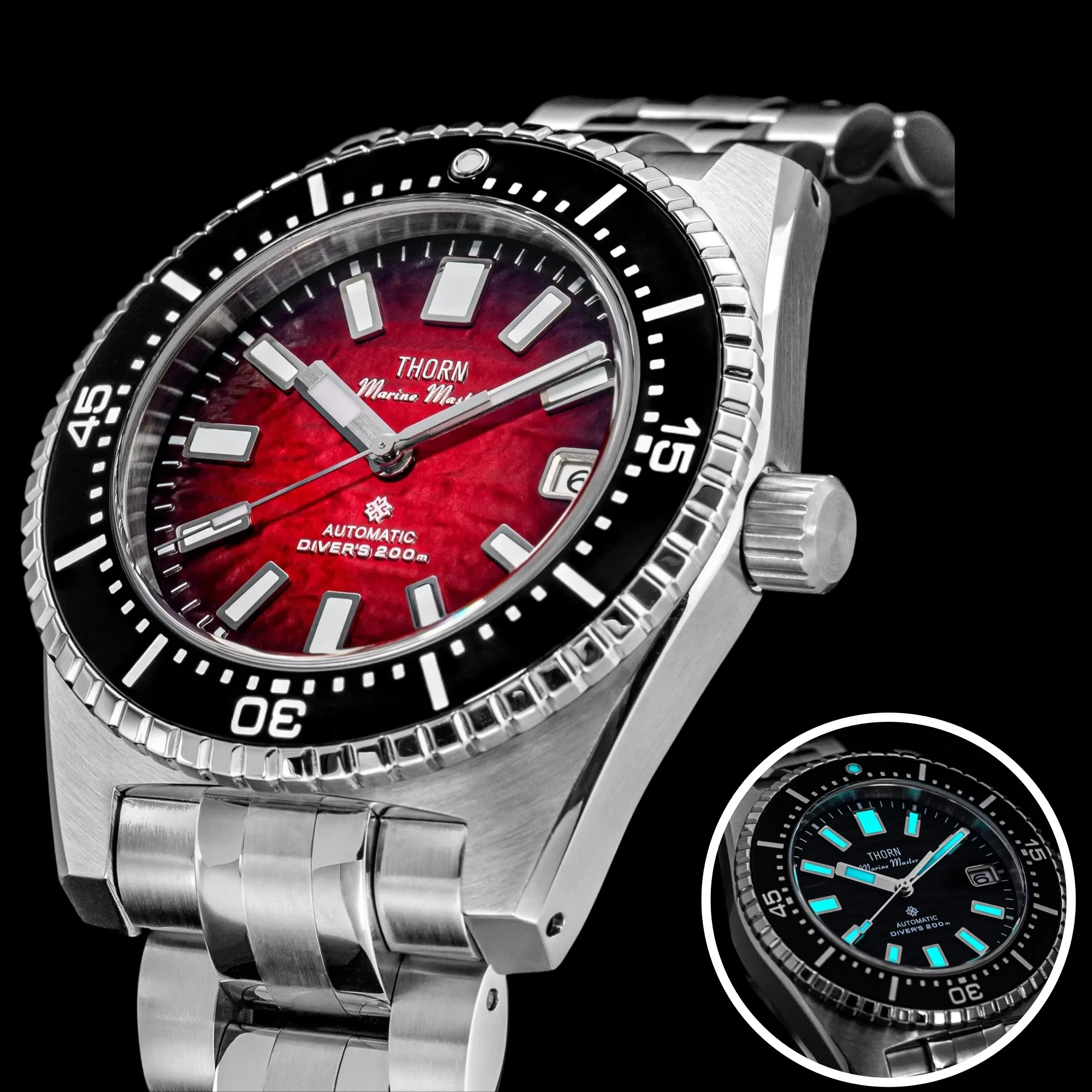 SHY-042]THORN Fully Automatic Mechanical NH35A Movement 316L Steel