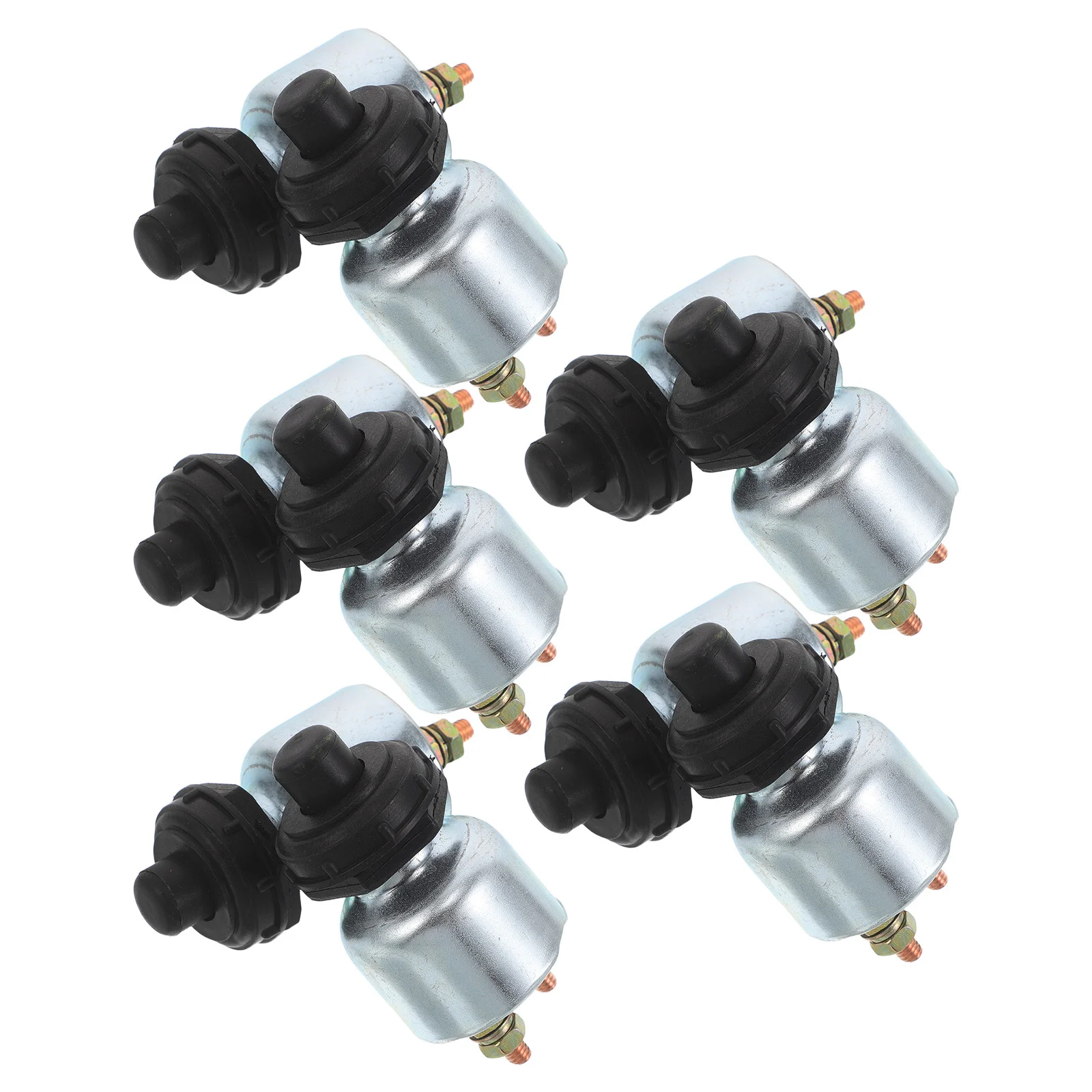 

10Pcs Car Ignition Switch Universal Replacement Heavy Duty Metal Starter Button for Tractor Forklift Truck Push Start Vehicle