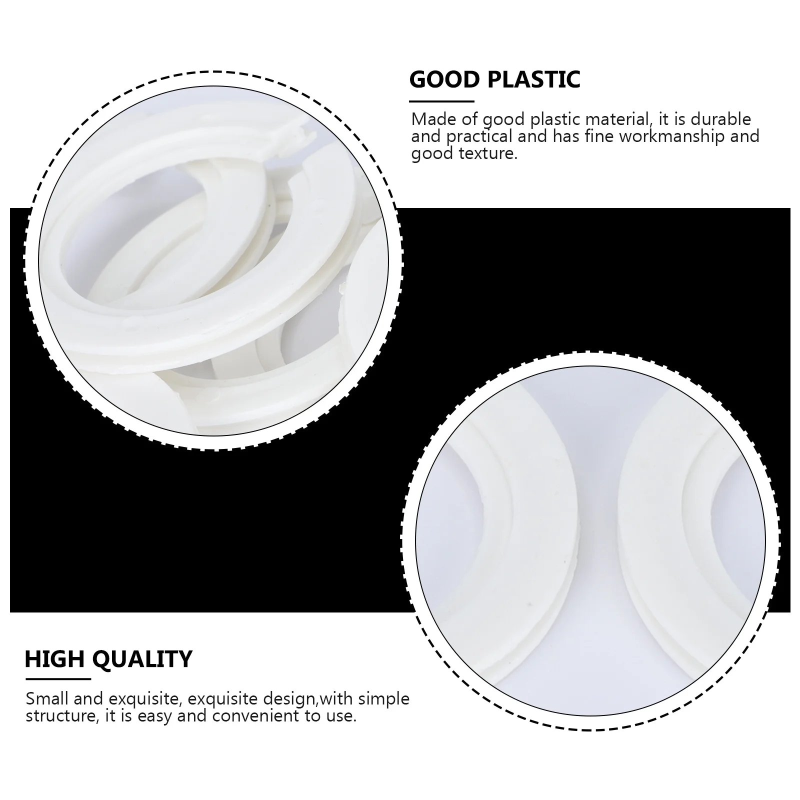 

10Pcs Plastic Lamp Shade Converter E27 to E14 White Smooth Finish Lamp Shade Ring for Residential Commercial Use