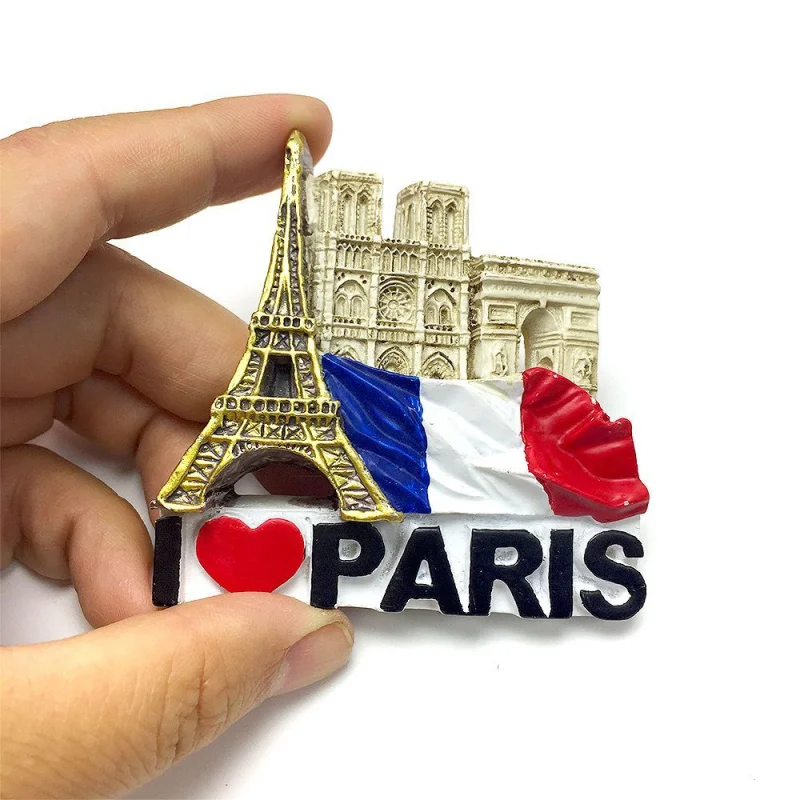 

France Paris Eiffel Tower Architectural Landscape Refrigerator Magnet Travel Souvenir Home Decoration Gift