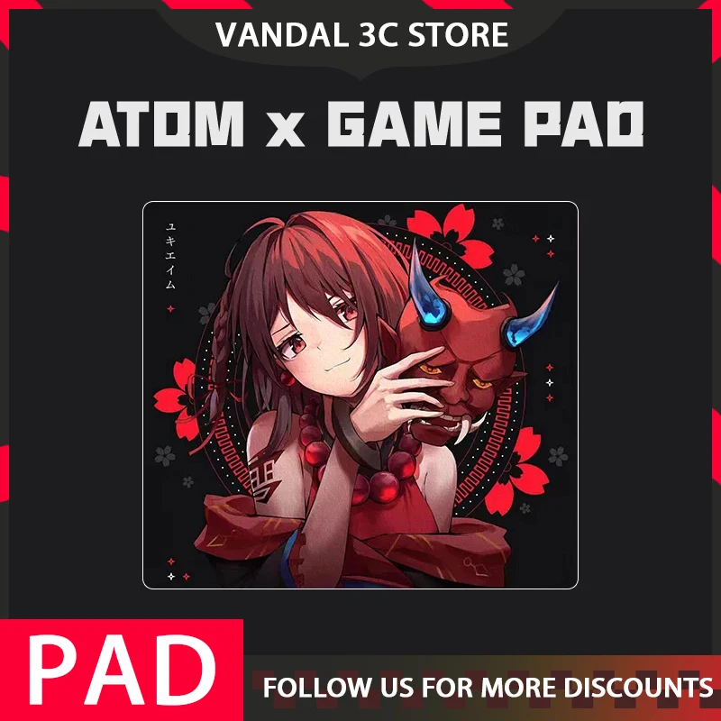 

Atom Yuki Mouse Pad 450x400 Anime Resin Fps E-Sports Gaming Mouse Pad Customization Professional Mouse Pad For Pc Gamer Gift