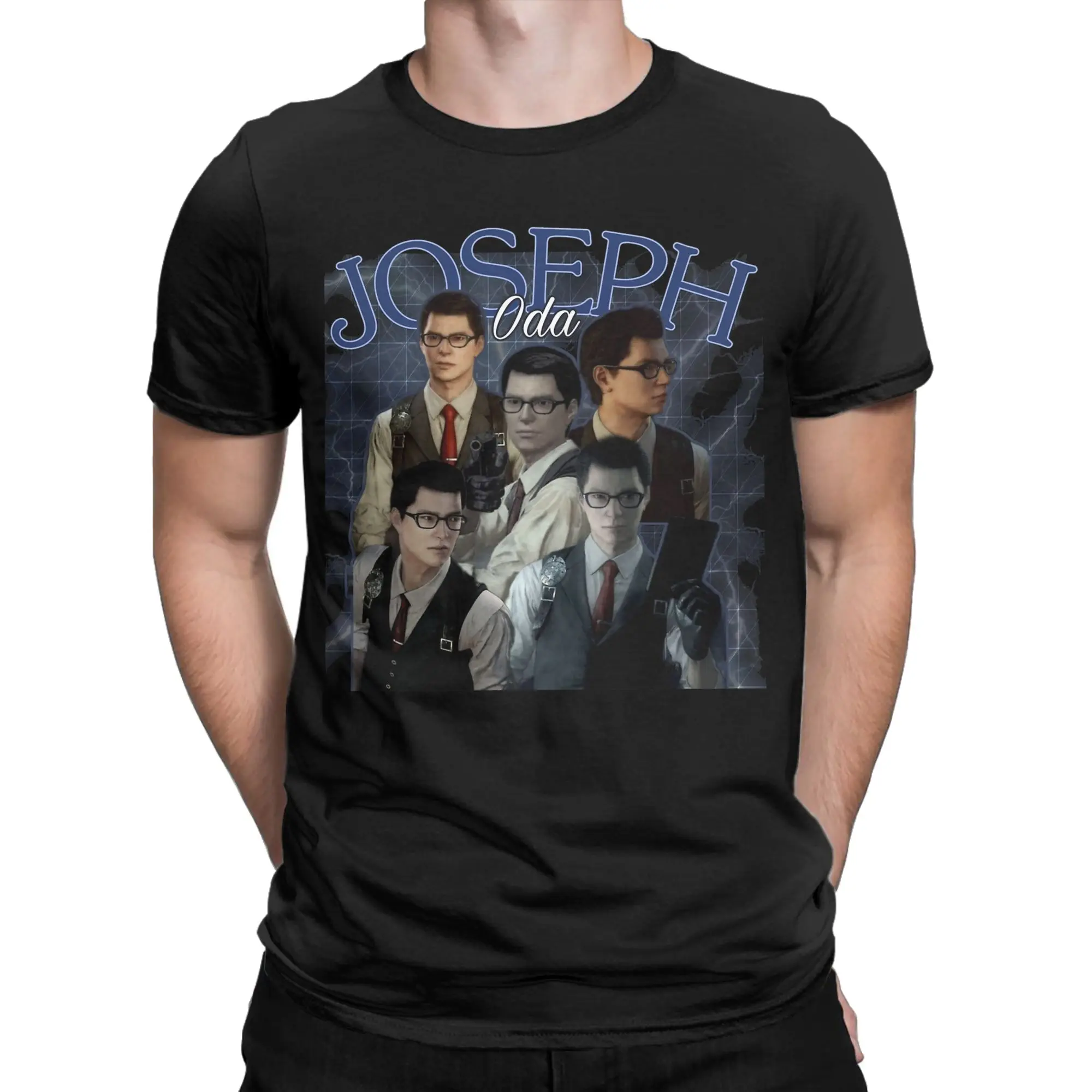 Joseph Oda Collage The Evil Within T-Shirts Men 100% Cotton Tee Shirt Round Collar Short Sleeve T Shirt Original Clothes