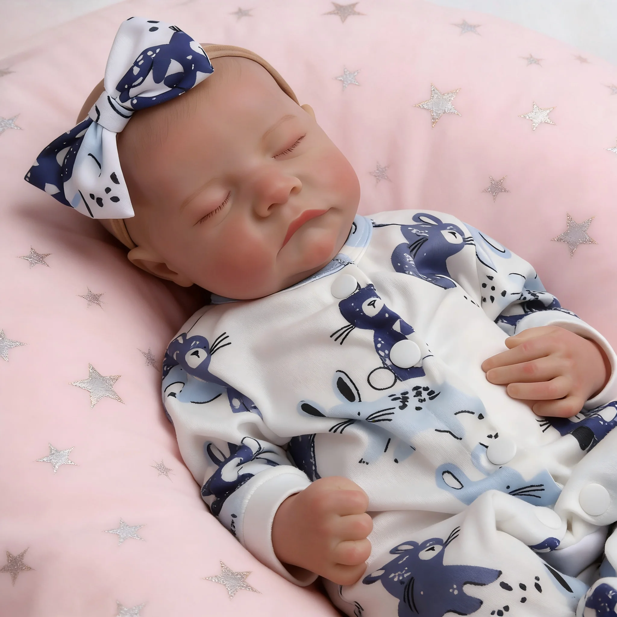 18-Inch Reborn Baby Dolls  - Realistic Newborn, Soft Weighted  Body, Adorable Poseable Real Life Doll– Gift for Kids Age 3+