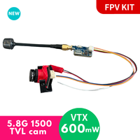 RF-5806 5.8G 600mW Video transmission transmitter, FPV camera 1500TVL 19*19mm FPV VYX cam kit for UAV RC car